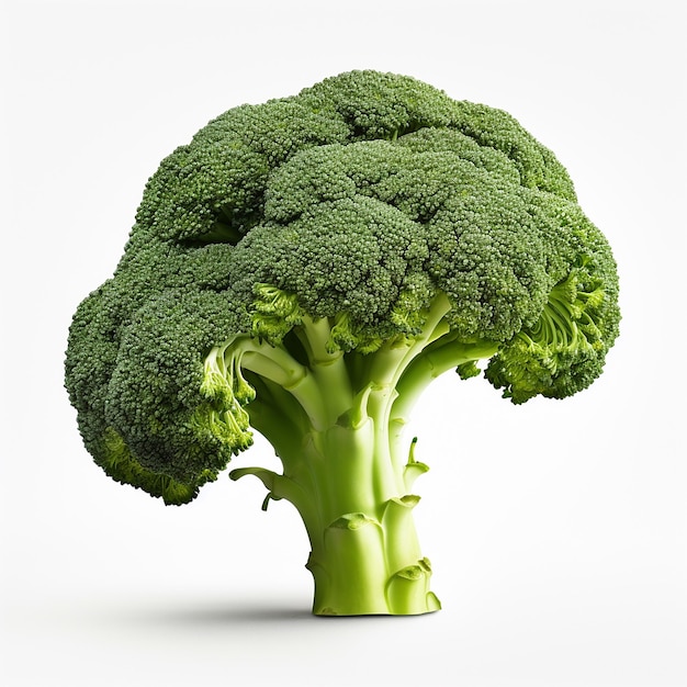 Photo broccoli elevation front view isolated