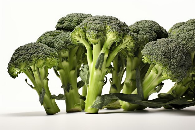 Broccoli foto realistische illustratie Generatieve AI Broccoli groene bloeiwijze