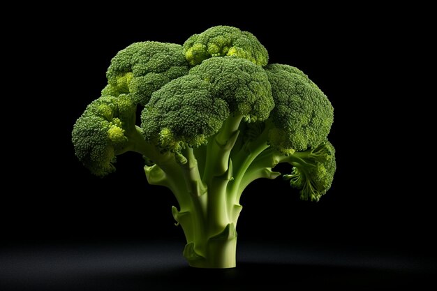 Broccoli geïsoleerd op een alfa-laag