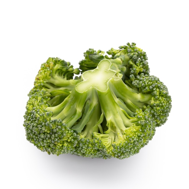 Broccoli geïsoleerd op een witte achtergrond.