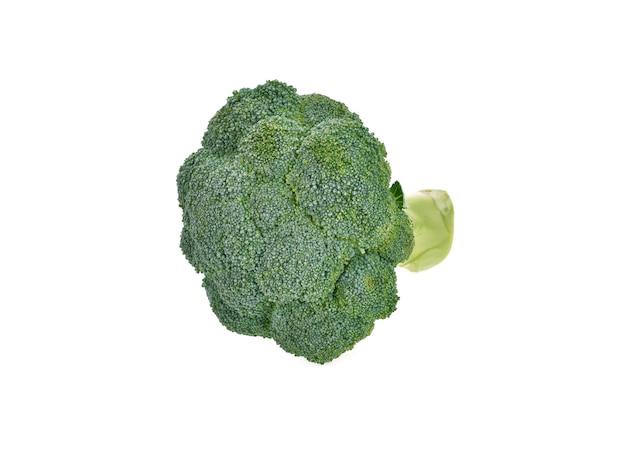 Broccoli geïsoleerd op een witte ondergrond