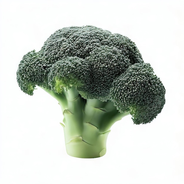 Foto broccoli geïsoleerd op witte en transparante achtergrond png generatieve ai