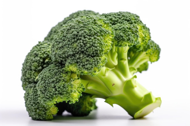 Broccoli isolated on white background Generative AI