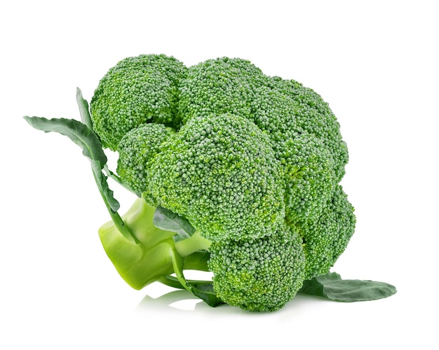 Broccoli isolato su sfondo bianco