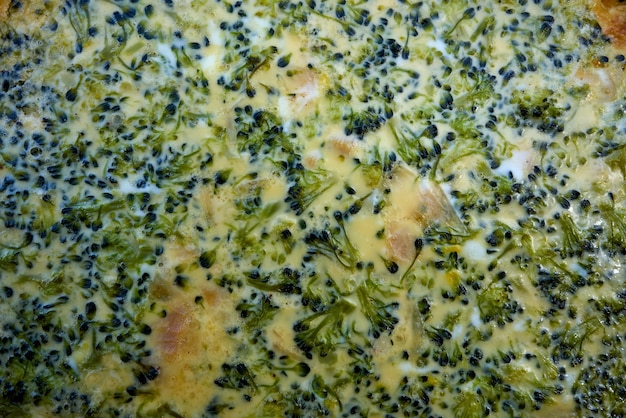 Photo broccoli quiche french recipe homemade