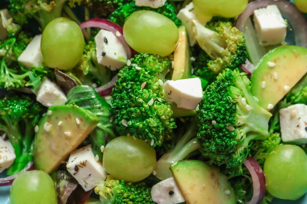 Broccoli salad closeup