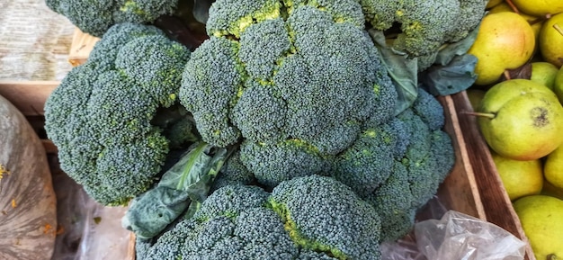 Broccoli for sale on a market