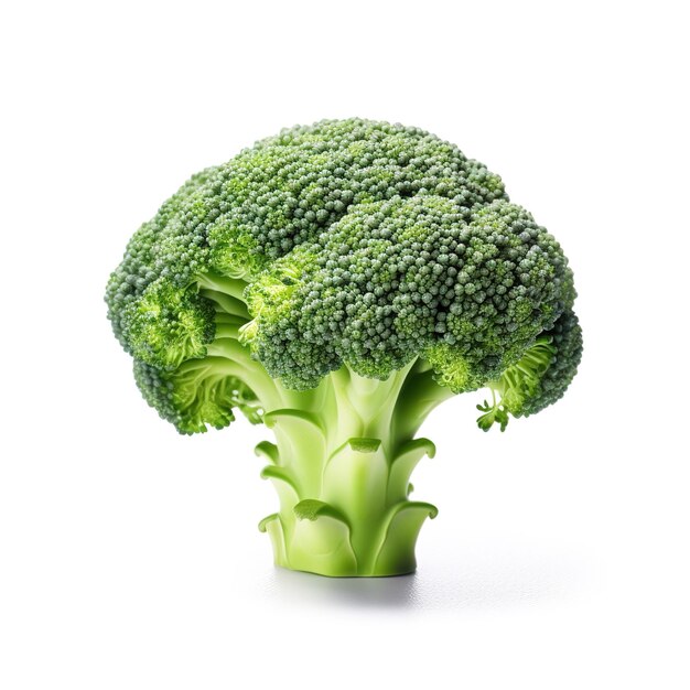 Broccoli on white background Generative AI