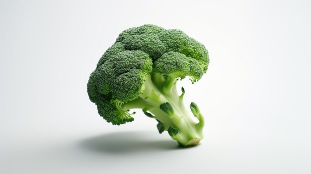 Broccoli su sfondo bianco verdure salutare salutare vegetariano fresco