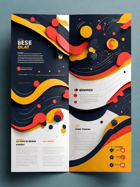 Brochure design brochure template creative trifold trend brochure