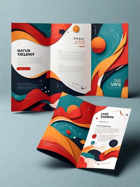 Brochure design brochure template creative trifold trend brochure