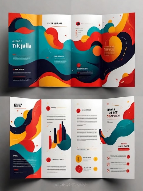 Brochure design brochure template creative trifold trend brochure