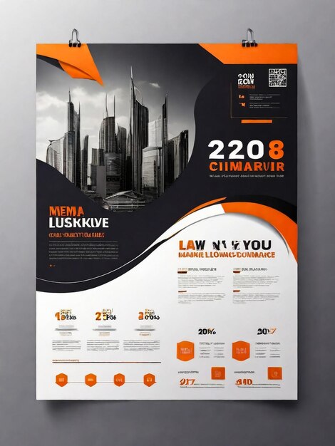 Brochure design cover modern layout annual report