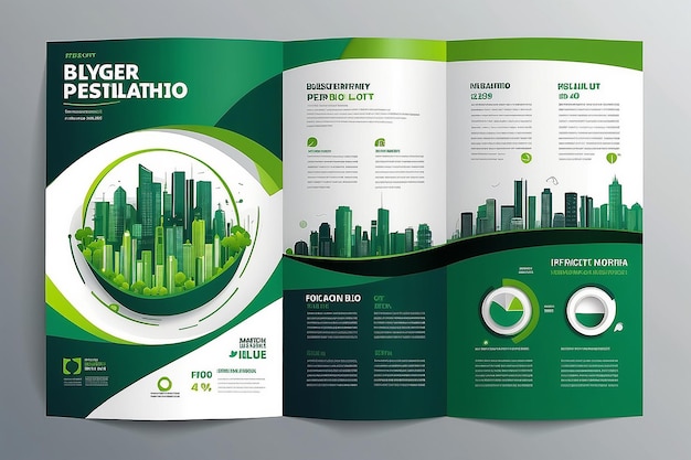 Photo brochure design template vector flyers report business infographic magazine poster