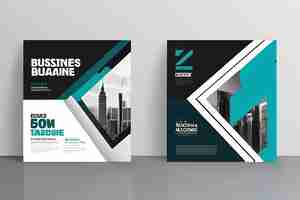 Photo brochure design template vector flyers report business magazine poster minimal portfolio