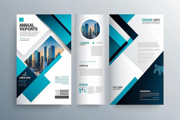 Foto brochure layout modello di copertina design background relazioni annuali