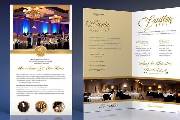 Foto brochure over de locatie van het evenement