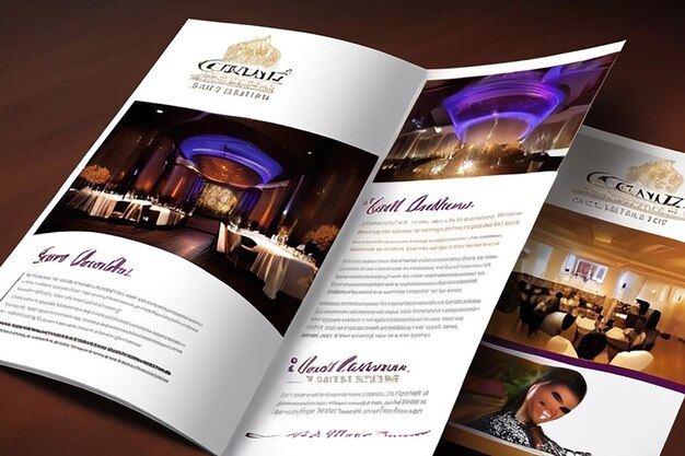 Brochure over de locatie van het evenement