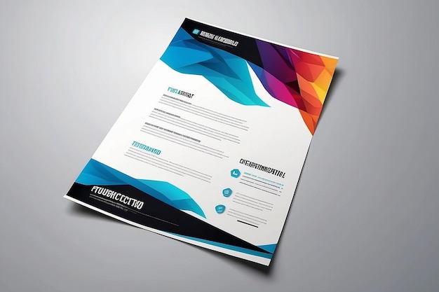 Brochure template flyer background for business design