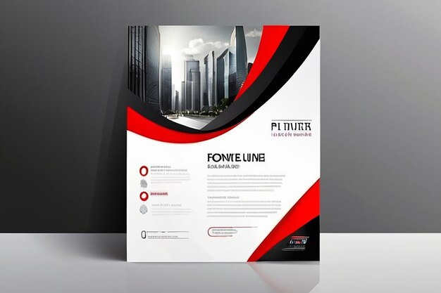 Photo brochure template flyer background for business design