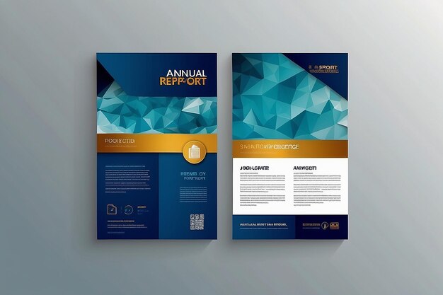 Photo brochure template layout cover design annual report