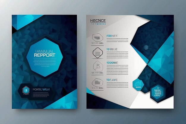 Photo brochure template layout cover design annual report