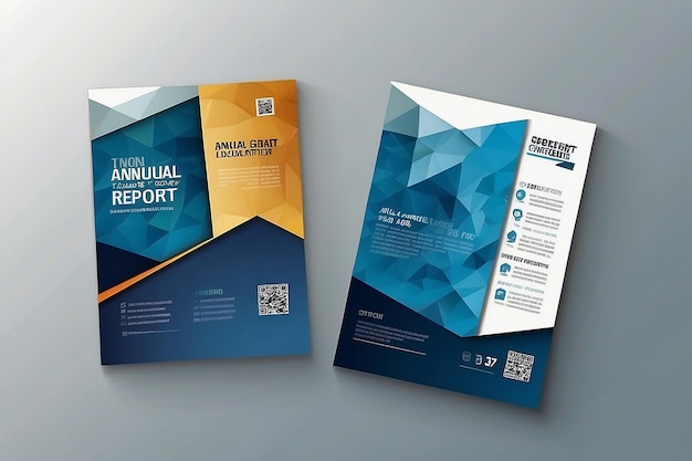 Brochure template layout cover design annual report