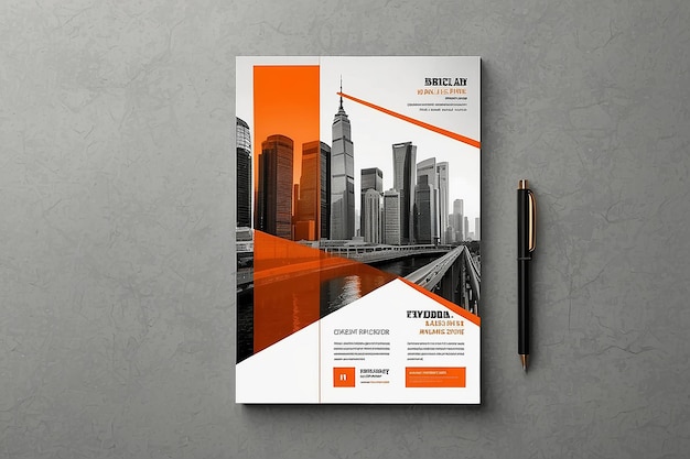 Photo brochure template layout design corporate business annual report catalog magazine mockup