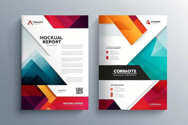 Brochure template layout design Corporate business jaarverslag catalogus tijdschrift flyer