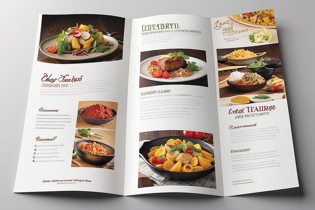 Foto brochure van de culinaire school