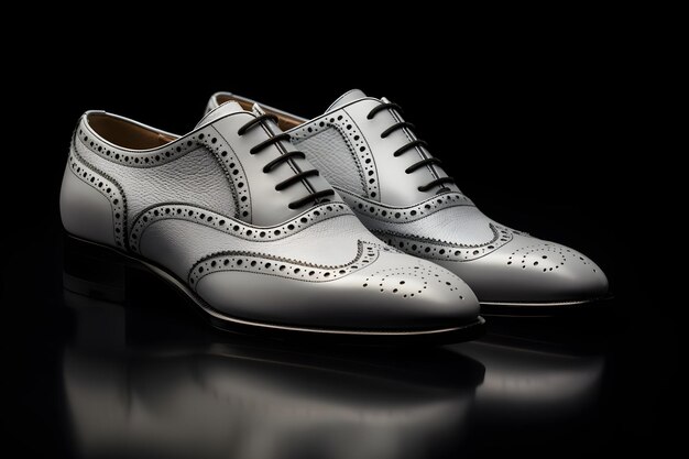 Premium Photo | Brogue derby shoes