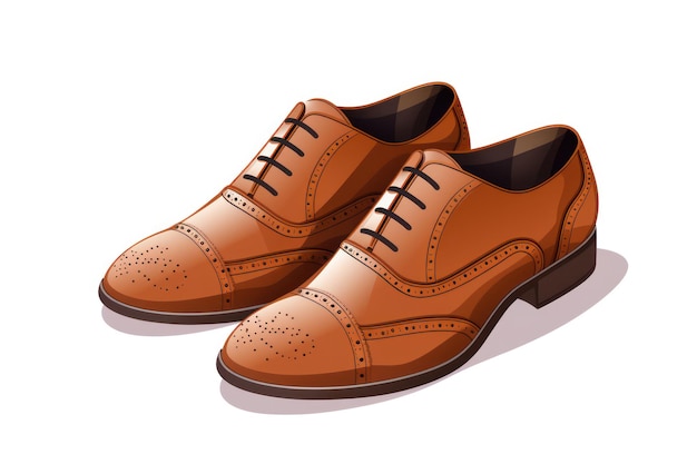 Brogues icoon op witte achtergrond ar 32 v 52 Job ID b417f058202246a4b20cde0456471ef6