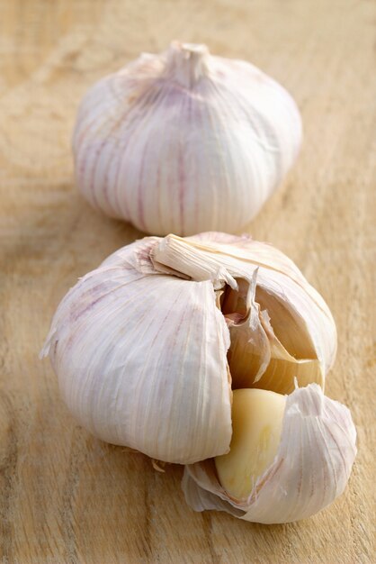 Broken garlic