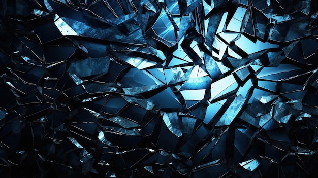 broken glass dark technology abstract background