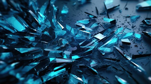 broken glass dark technology abstract background