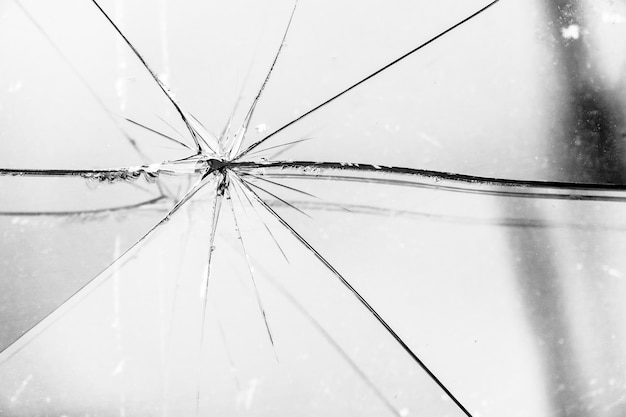 Broken Glass Grayscale