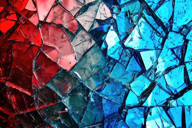 Broken glass illustration background Generative AI