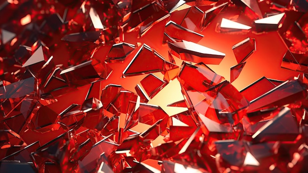 Photo broken glass red technology abstract background