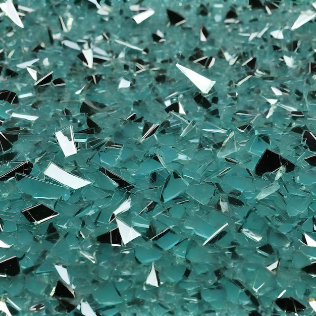 broken glass spread out randomly dark Background