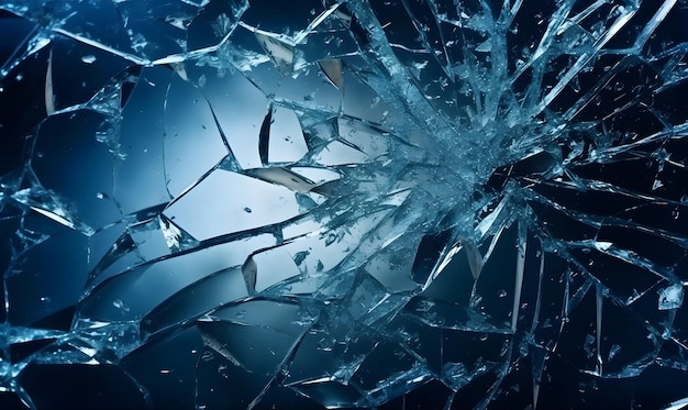 Broken glass texture background Concept of fragility and violence