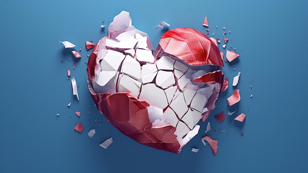 broken hearts illustration