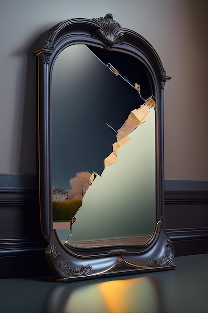 Broken mirror