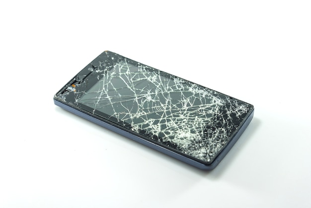 broken smartphone