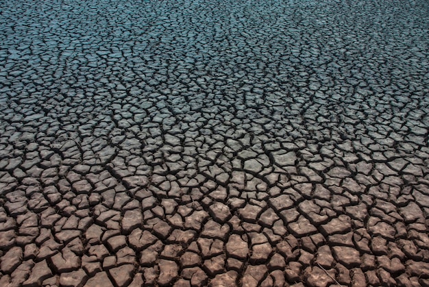 Broken soil in Pampas environment Patagonia Argentina