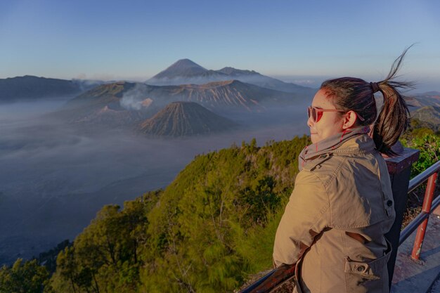 Foto bromo sunrise genomen vanaf pananjakan sunrise point