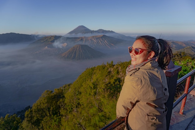 Foto bromo sunrise genomen vanaf pananjakan sunrise point