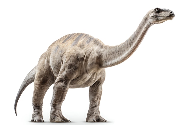 Photo brontosaurus real photo hd picture white background