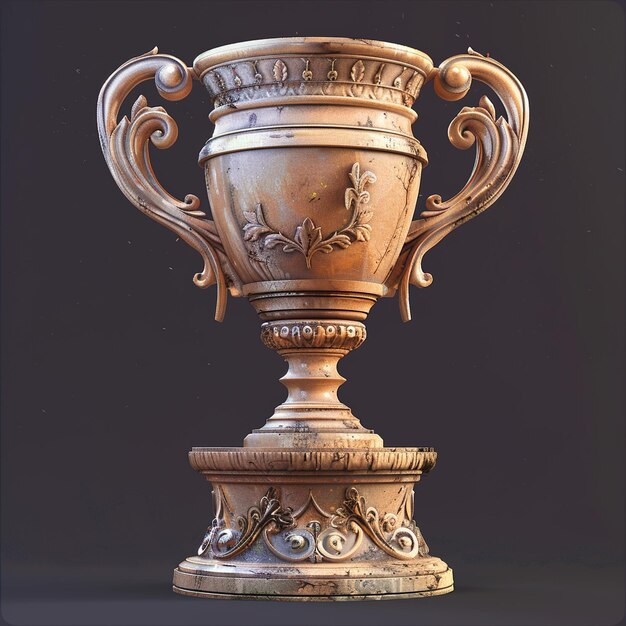 Photo a bronze urn with the word  gros  on it