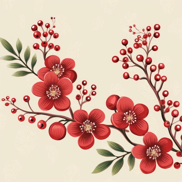 Photo bronze vector illustration cute aesthetic old cranberry paper with cute cranberry flowers on it job id 7dbc68abdee8489fae245266e55fd9b5