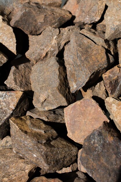 Bronzite gemstone as natural mineral rock